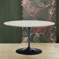 Eero Saarinen H 74 Table Tulipe en Marbre Calacatta Or Made in Italy - Ecarlate
