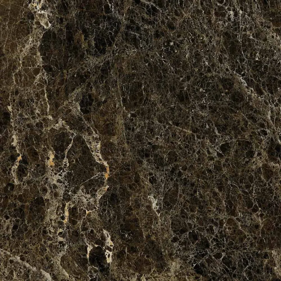 Table tulipe Eero Saarinen H 73 en marbre Emperador foncé Made in Italy Viadurini