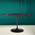 Table Tulipe Eero Saarinen H 73 Ovale en céramique Marquinia Made in Italy - Ecarlate Viadurini