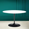 Table Tulipe Eero Saarinen H 73 Rond en Blanc Absolu Made in Italy - Scarlet