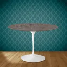 Table Tulipe Eero Saarinen H 73 Rond en Céramique Kira Made in Italy - Ecarlate Viadurini