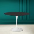 Table Tulipe Eero Saarinen H 73 Rond en Céramique Noire Soft Made in Italy - Scarlet