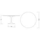 Table Tulipe Eero Saarinen H 74 avec plateau en marbre noir Marquinia Made in Italy - Ecarlate Viadurini