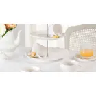 Tasses à Thé en Porcelaine Blanche Décoré de 6 Pièces Shabby Design - Rafiki Viadurini