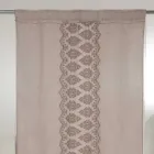 Rideau en lin léger avec organza et broderie gothique dans le centre de luxe - Marinella Viadurini