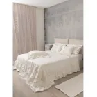 Rideau en lin léger avec organza et broderie gothique dans le centre de luxe - Marinella Viadurini