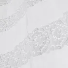 Rideau en lin blanc avec broderie organza et design shabby fabriqué en Italie - Marpessa Viadurini