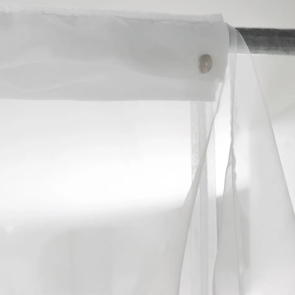 Rideau Organza de Luxe Élégant Design de Qualité Fabriqué en Italie - Organdi Viadurini