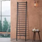 Radiateur hydraulique en acier au carbone noir fabriqué en Italie - Raggio Viadurini