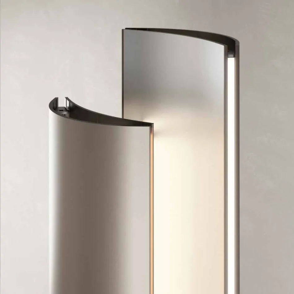 Radiateur électrique au sol avec une ou deux LED de conception à 500 W - Stilus Viadurini