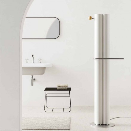 Radiateur de salle de bain design vertical au sol électrique 450 watts - Ottolungo Viadurini