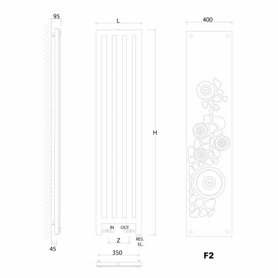TERMOARREDO bain électrique fabriqué en Italie par New Robe H Scirocco Viadurini