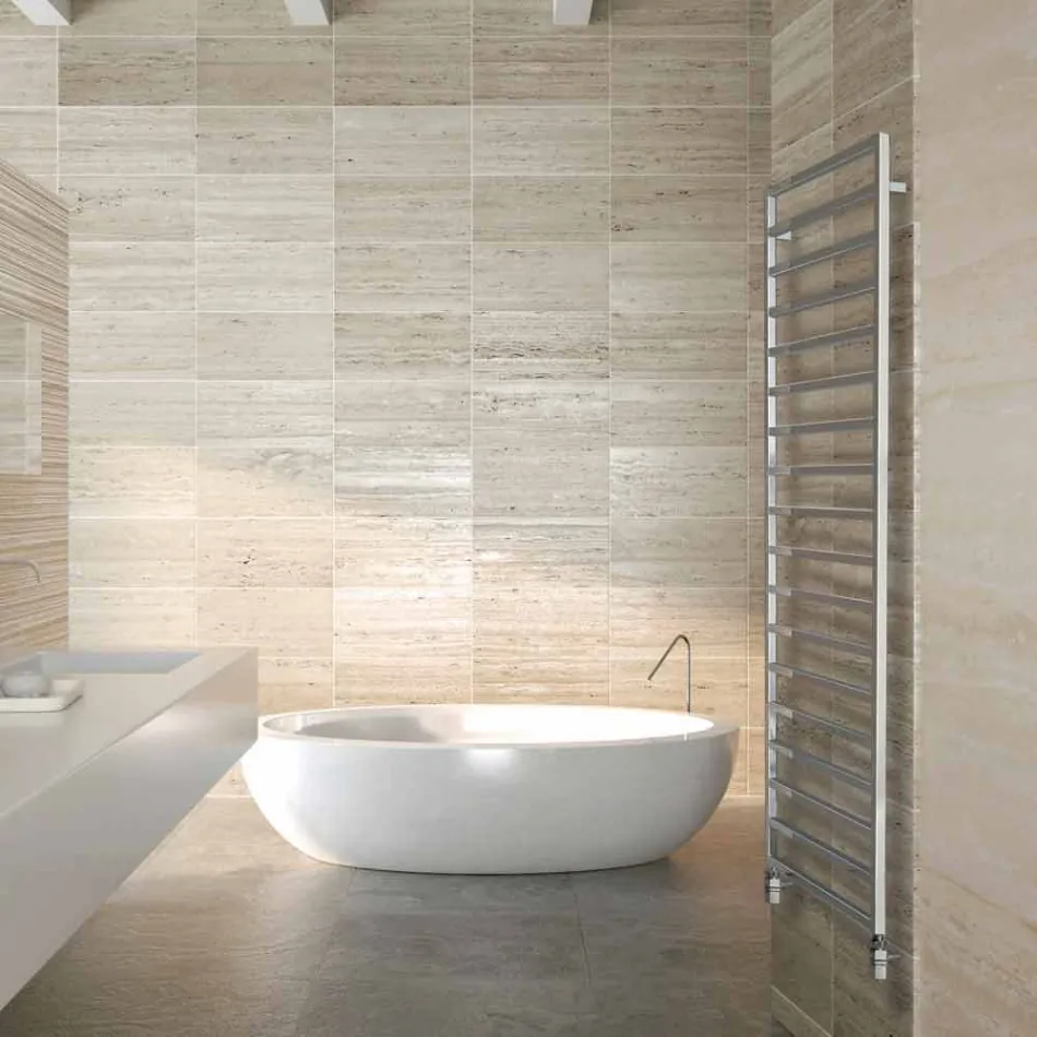 TERMOARREDO salle de bains design hydraulique, chrome, hiver H Scirocco Viadurini