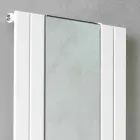 Radiateur de salle de bain vertical design en acier avec miroir 587 W - Picchio Viadurini