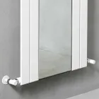 Radiateur de salle de bain vertical design en acier avec miroir 587 W - Picchio Viadurini