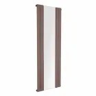 Radiateur de salle de bain vertical design en acier avec miroir 587 W - Picchio Viadurini