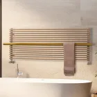 Radiateur en acier au carbone mixte beige, fabriqué en Italie - Solaris Viadurini