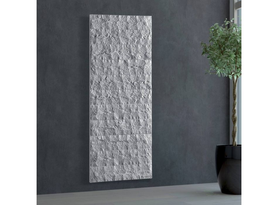 Radiateur décoratif avec système hydraulique en poudre de marbre italien - Terraa Viadurini