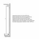 Radiateur de salle de bain au design moderne avec paroi hydraulique jusqu'à 840 watts - Ottolungo Viadurini