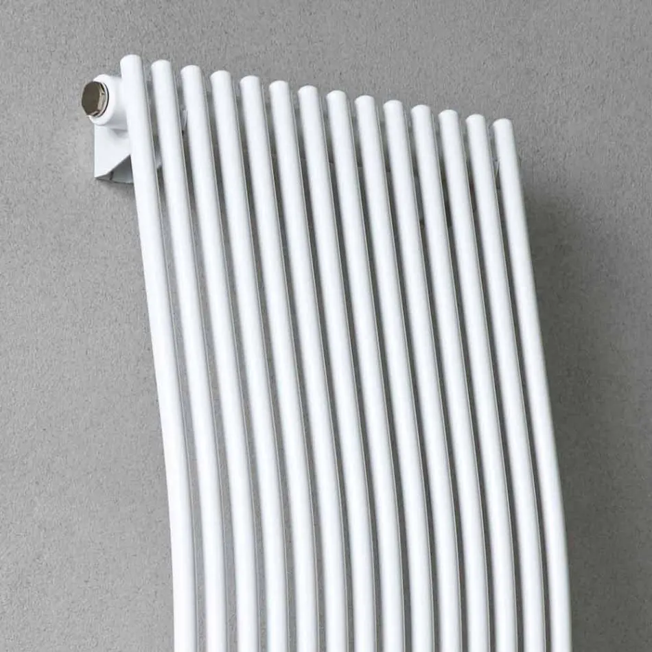 Radiateur De Salle De Bain Vertical Design Moderne Ondulé 1181 Watt - Tucano Viadurini