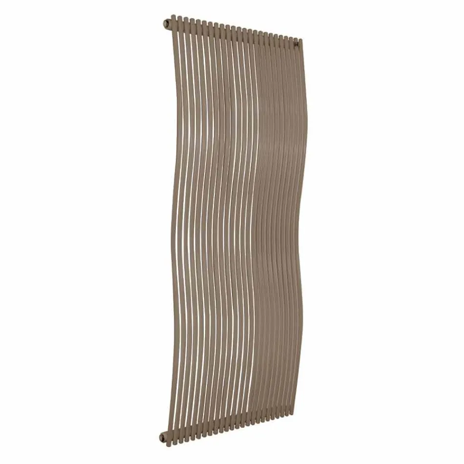 Radiateur De Salle De Bain Vertical Design Moderne Ondulé 1181 Watt - Tucano Viadurini