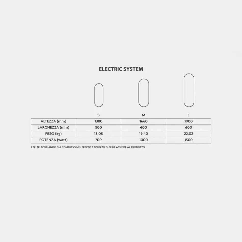TERMOARREDO conception électrique Brian verre trempé, fabriqué en Italie Viadurini
