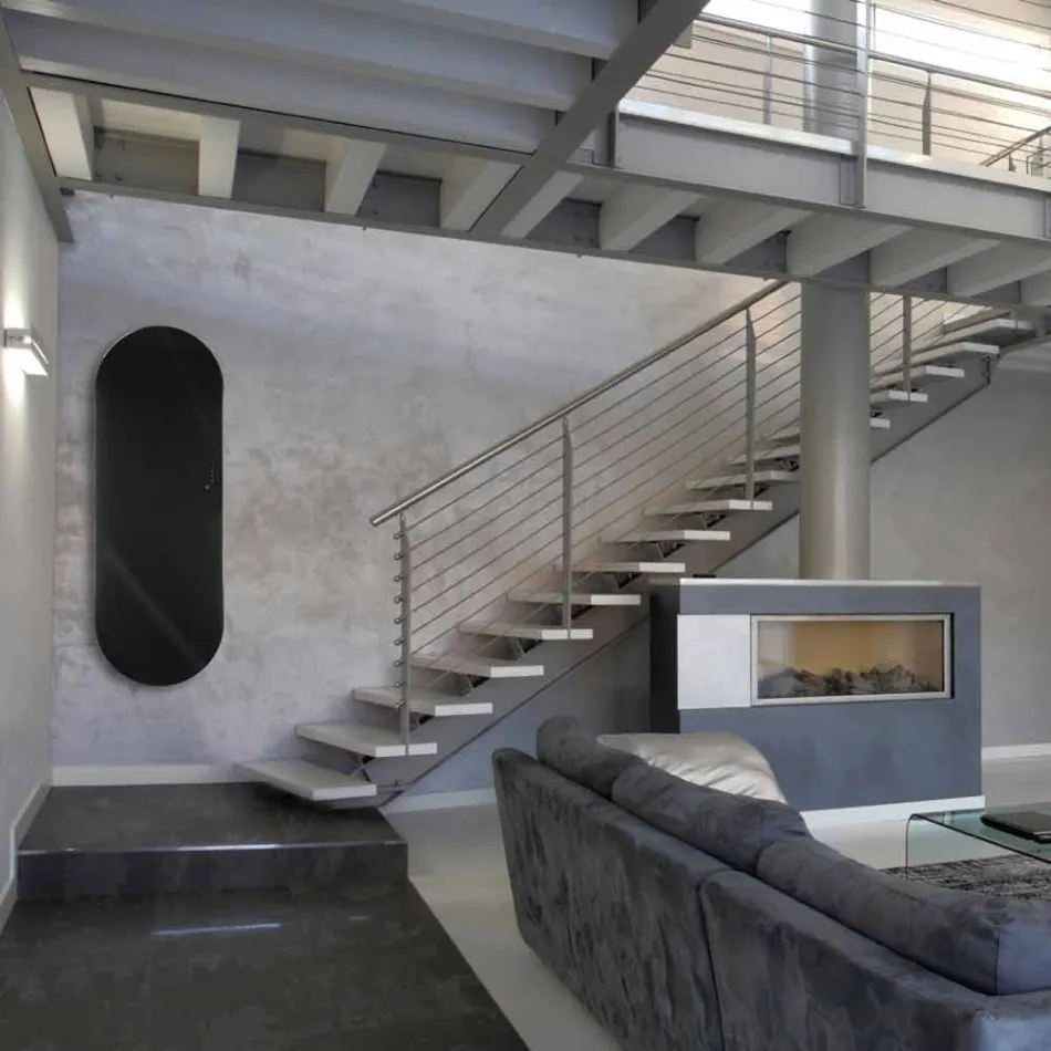 TERMOARREDO conception électrique Brian verre trempé, fabriqué en Italie Viadurini