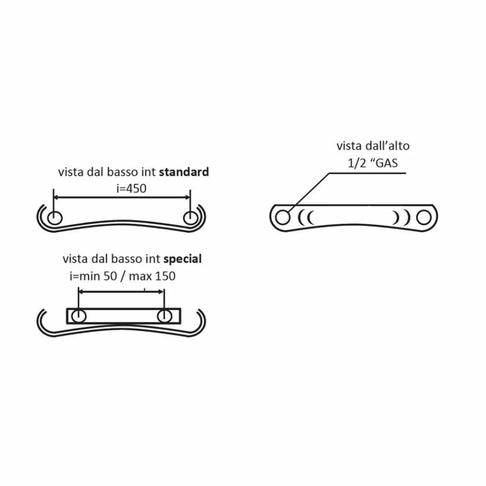 Radiateur de conception hydraulique vertical en aluminium jusqu'à 1061 watts - plié Viadurini