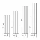 Conception de radiateur mural électrique en aluminium moderne 1000 W - 100 lignes Viadurini
