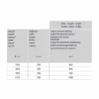 Conception de radiateur mural électrique en aluminium moderne 1000 W - 100 lignes Viadurini