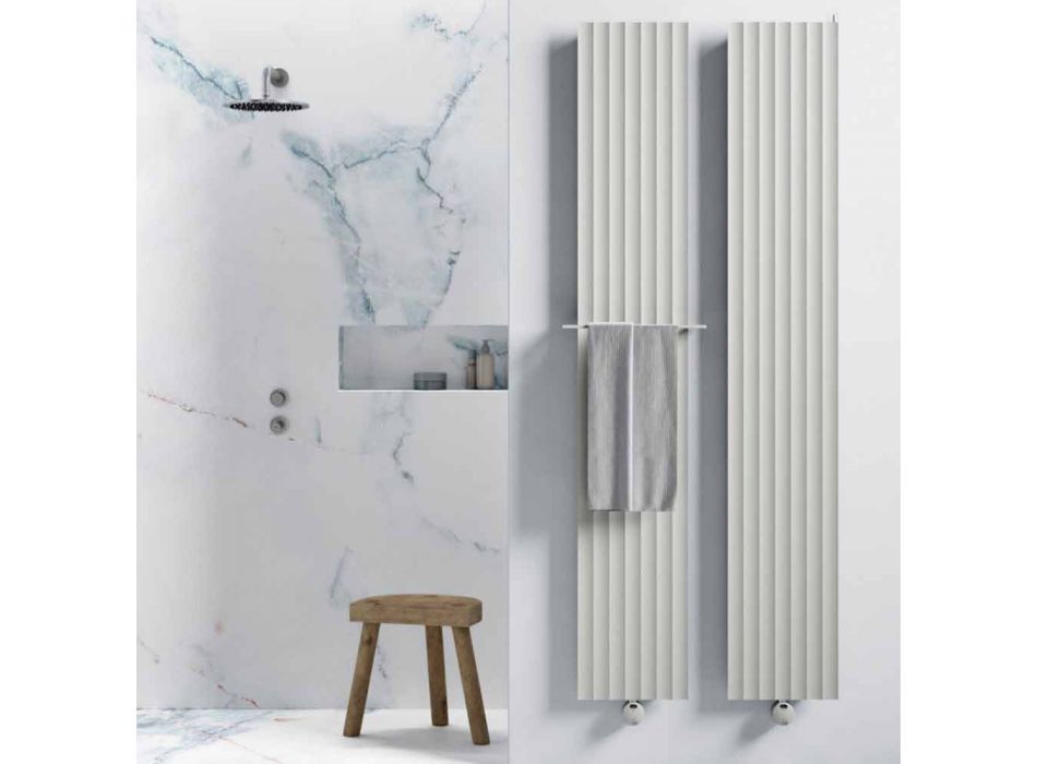 Conception de radiateur mural électrique en aluminium moderne 1000 W - 100 lignes Viadurini