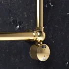 Radiateur modulaire électrique en laiton chromé ou doré à 200 W - Caesar Viadurini