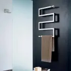 radiateur électrique chromé design moderne Snake H Scirocco Viadurini