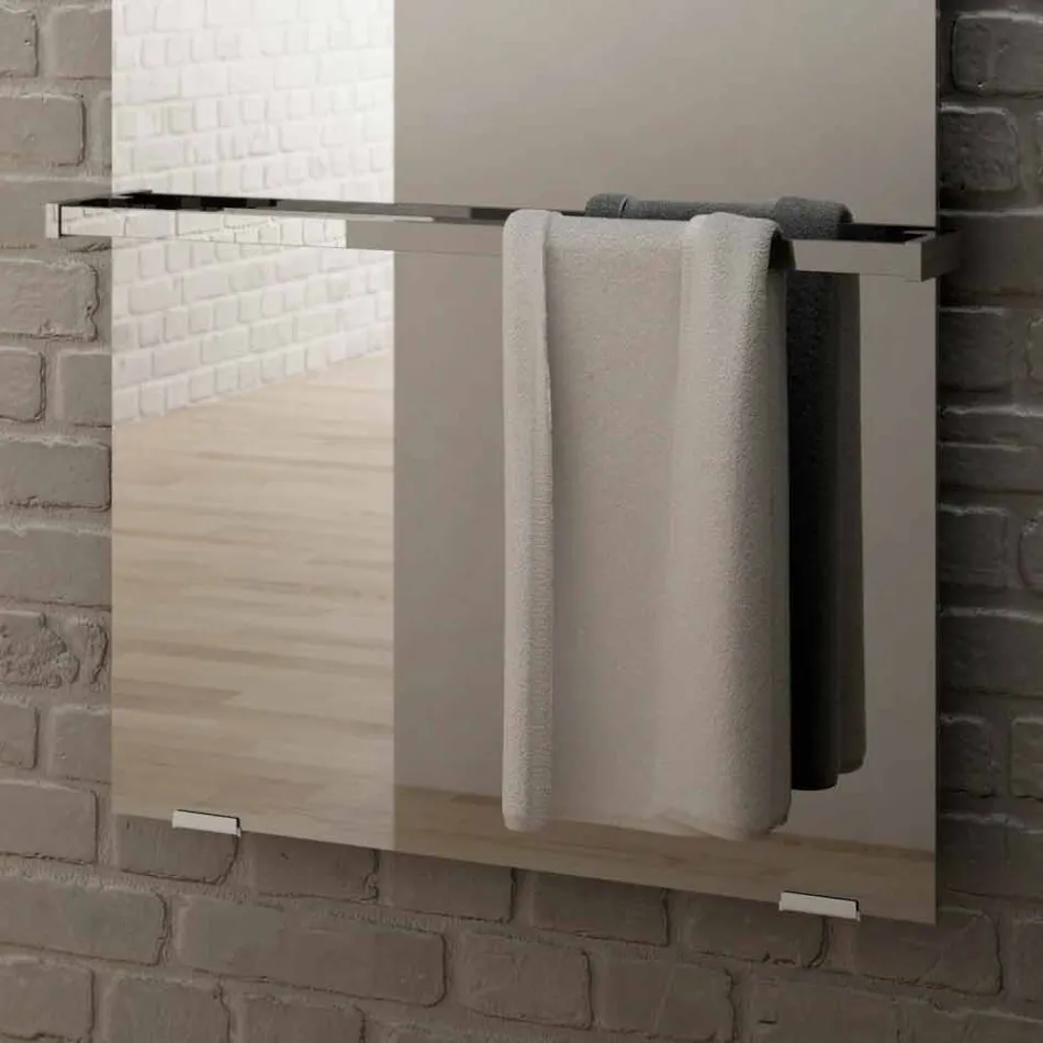 Radiateur électrique au sol design moderne en verre Star blanc Viadurini