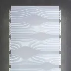 Radiateur électrique design pour salon ou salle de bain avec LED 1000 W - Shine Viadurini