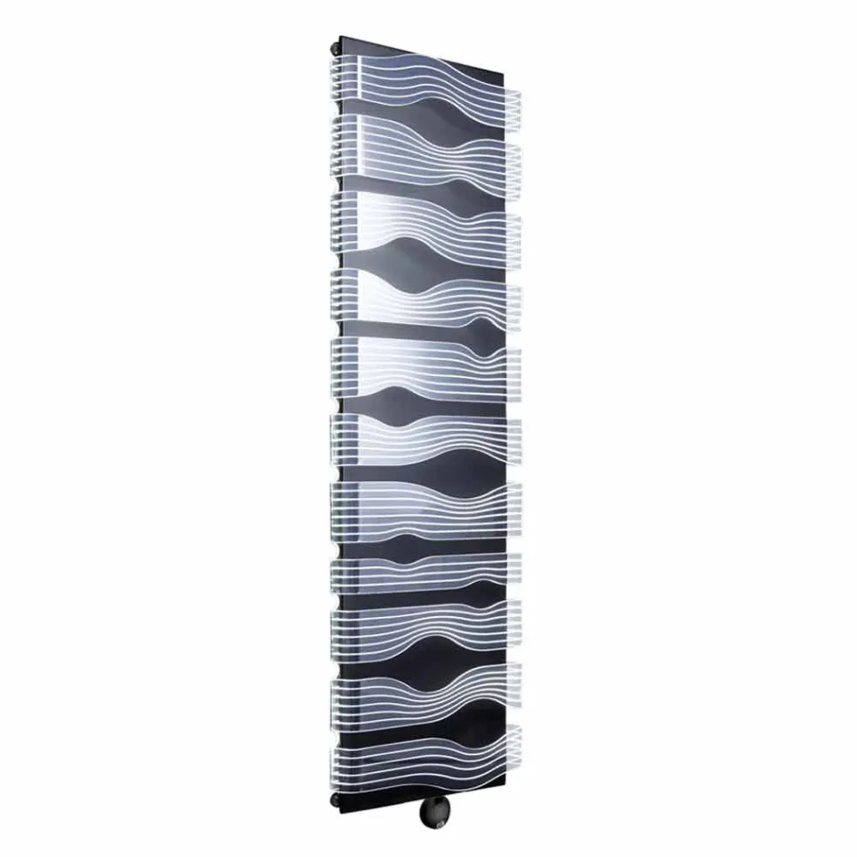 Radiateur électrique design pour salon ou salle de bain avec LED 1000 W - Shine Viadurini