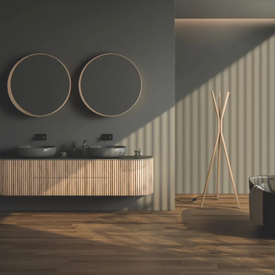 Radiateur électrique sur pied en acier avec interrupteur à pédale - Tree Viadurini