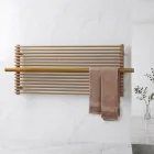 Radiateur électrique en acier au carbone beige, fabriqué en Italie - Solaris Viadurini