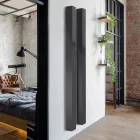Radiateur électrique en acier au carbone avec deux finitions, fabriqué en Italie - Ember Viadurini