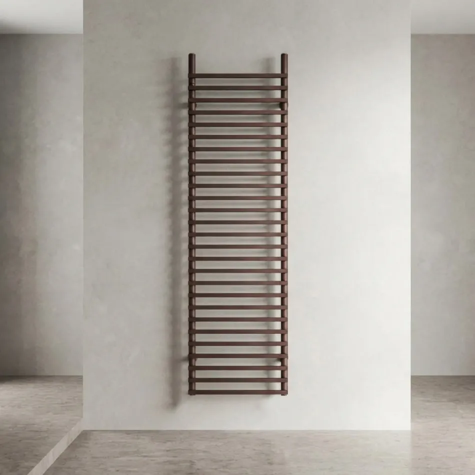 Radiateur électrique en acier au carbone, brun et cuivre, fabriqué en Italie - Ignis Viadurini
