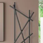 Radiateur électrique en acier avec tubes à section ronde fabriqué en Italie - Aléatoire Viadurini