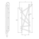 Radiateur électrique en acier avec tubes à section ronde fabriqué en Italie - Aléatoire Viadurini