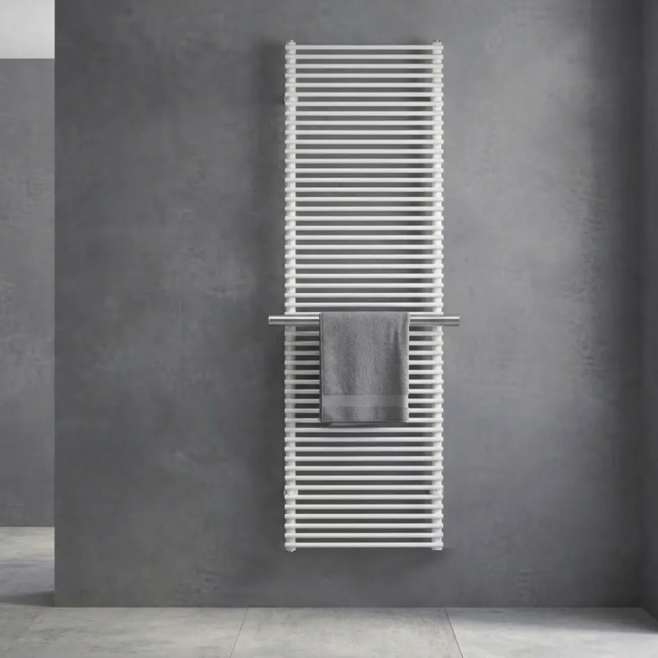 Radiateur électrique en acier de différentes tailles, fabriqué en Italie - Support Viadurini