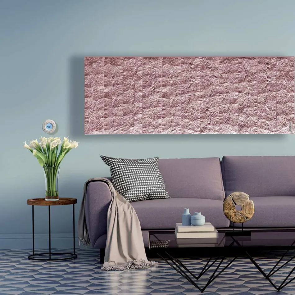 Radiateur électrique en poudre de marbre italien jusqu'à 1400 Watt - Terraa Viadurini