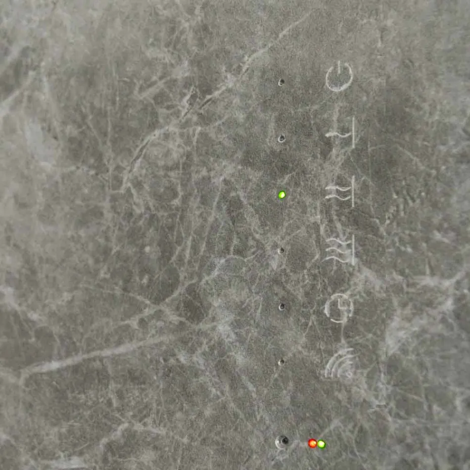 Radiateur en verre trempé électrique avec fini pierre Jonny Viadurini