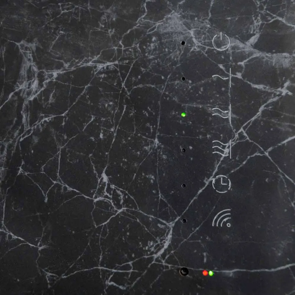 Radiateur en verre trempé électrique avec fini pierre Jonny Viadurini