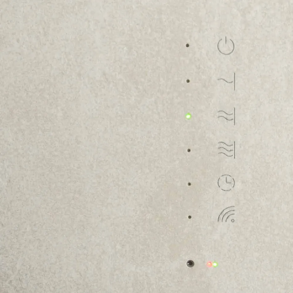 Radiateur en verre trempé électrique avec fini pierre Jonny Viadurini