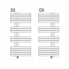 Radiateur électrique mural design moderne pour salle de bain 400 W - paon Viadurini