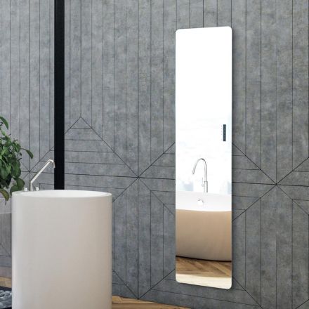 Radiateur électrique en verre et aluminium, fabriqué en Italie - Glaze Viadurini