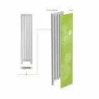 Radiateur électrique vertical avec la conception de couvercle New Robe Scirocco H Viadurini